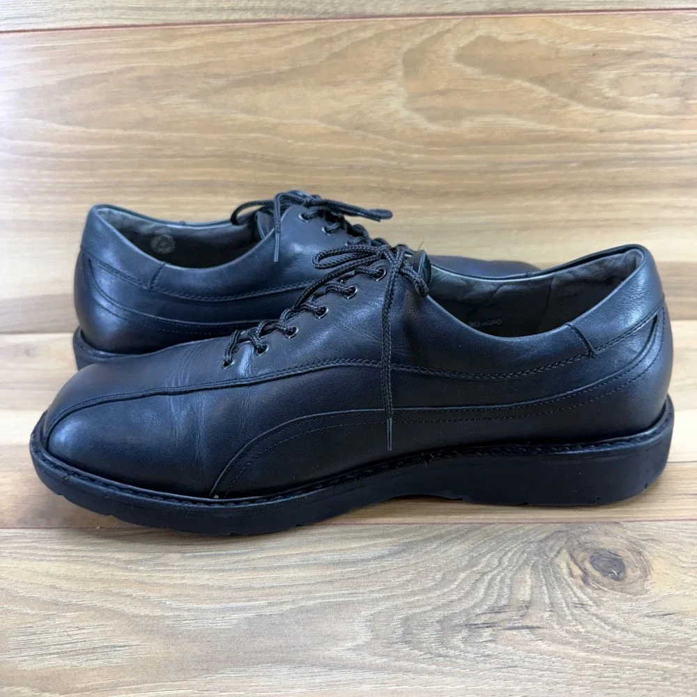Mephisto Good Year Welt Black Oxfords Mens 10 Leather Comfort Business Casual